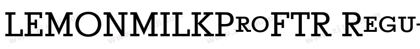 LEMONMILKProFTR Regu字体转换